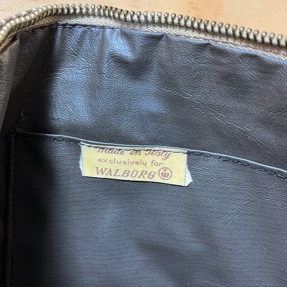 Vintage Walborg Embossed Faux Snakeskin Lucite Chain Style Handle - Picture 6 of 9